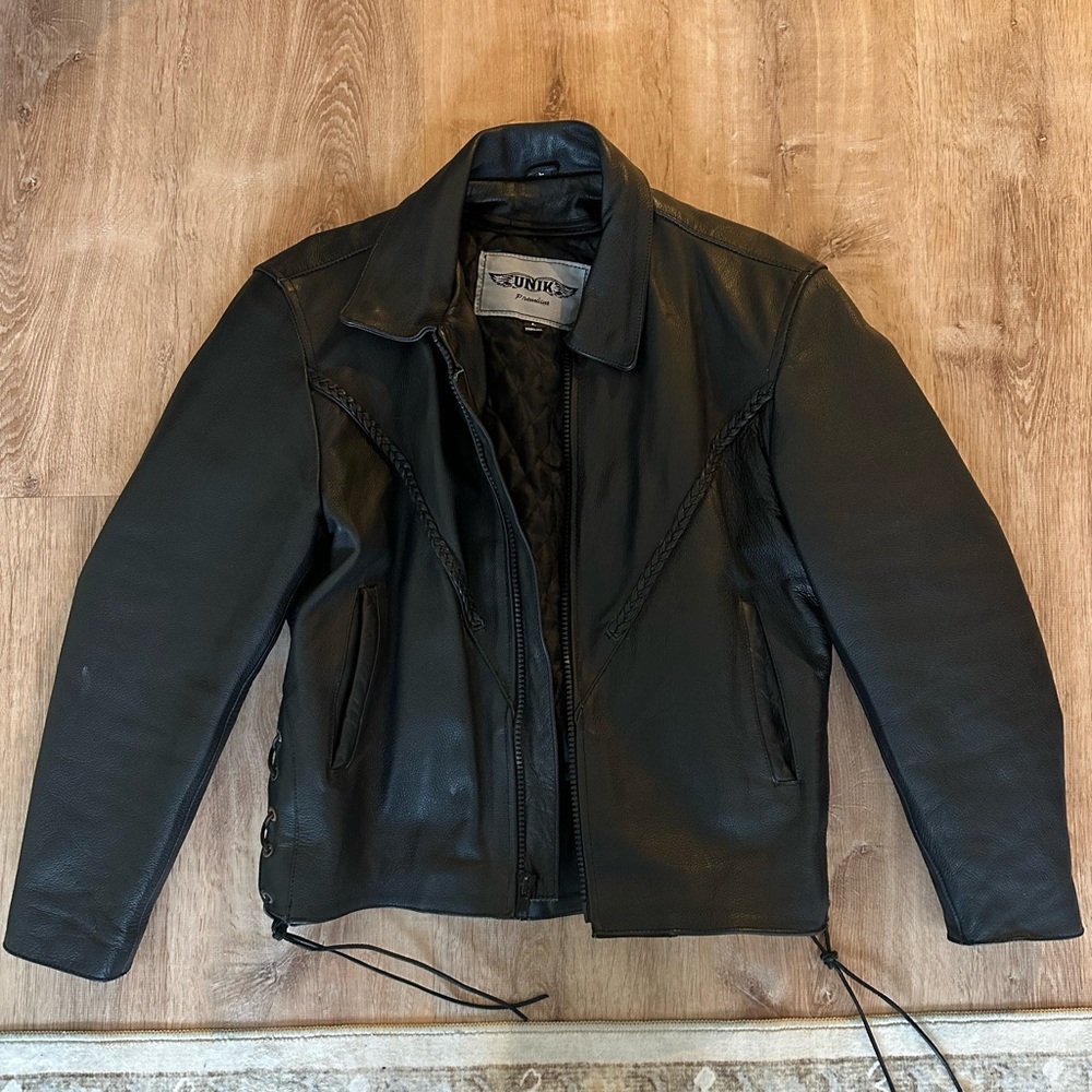 Unik Black Leather Jacket